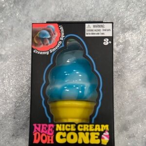 Kids Blue & Yellow Nice Cream Cone Squishy